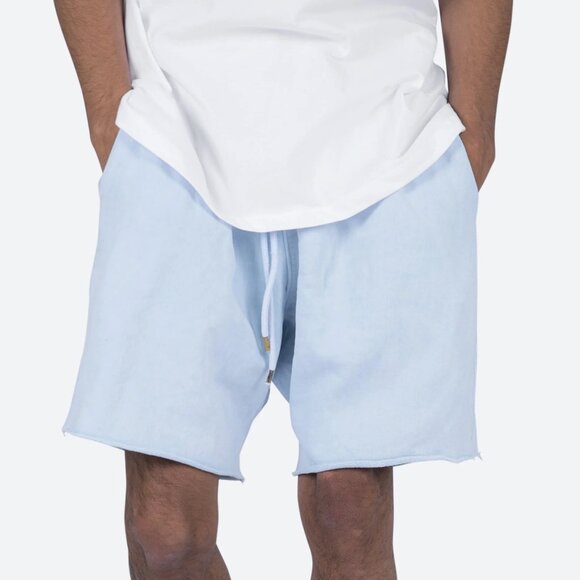 NWT MNML Bleached Out Sweatshorts Blue S - Picture 1 of 3